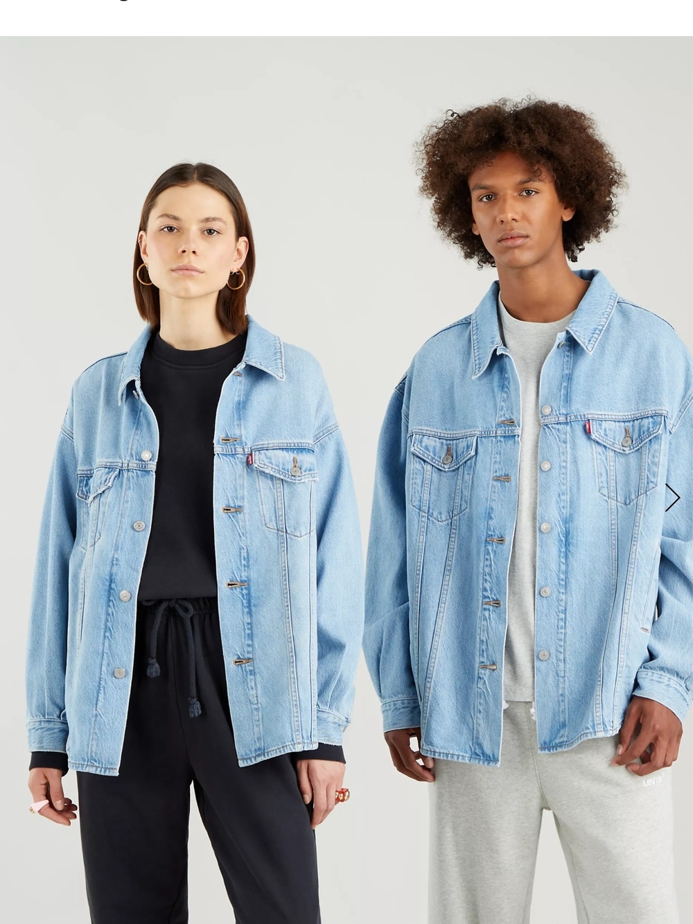 Levi's Light Blue Oversized Unisex Denim Jacket [XL]